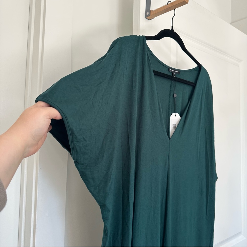 NWT! Universal Standard (US14/16) Teal Green Teresa Liquid Jersey T-Shirt Dress - Picture 4 of 6